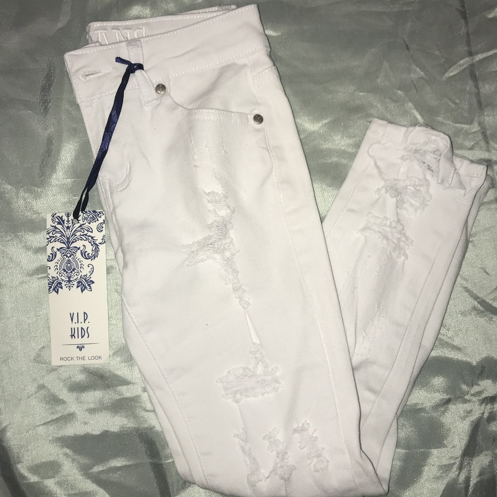 White ripped Jeans